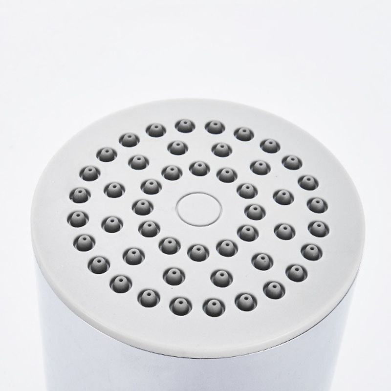 Round Stainless Steel Showerhead in Silver Wall-Mount Showerhead Clearhalo 'Bathroom Remodel & Bathroom Fixtures' 'Home Improvement' 'home_improvement' 'home_improvement_shower_heads' 'Shower Heads' 'shower_heads' 'Showers & Bathtubs Plumbing' 'Showers & Bathtubs' 1200x1200_90eb70ed-2ab5-4e27-91c7-77620a8aae33