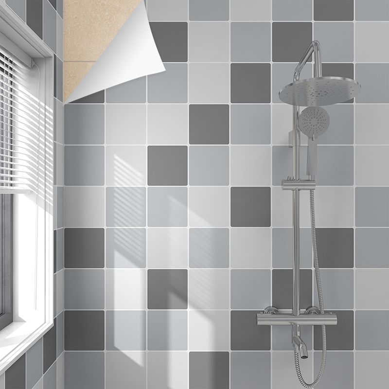 Modern Mosaic Tile Waterproof Smooth Peel and Stick Backsplash Tile for Bathroom Clearhalo 'Flooring 'Home Improvement' 'home_improvement' 'home_improvement_peel_stick_blacksplash' 'Peel & Stick Backsplash Tile' 'peel_stick_blacksplash' 'Walls & Ceilings' Walls and Ceiling' 1200x1200_90f5da5d-80e1-44e0-844e-5fd396c3e23b