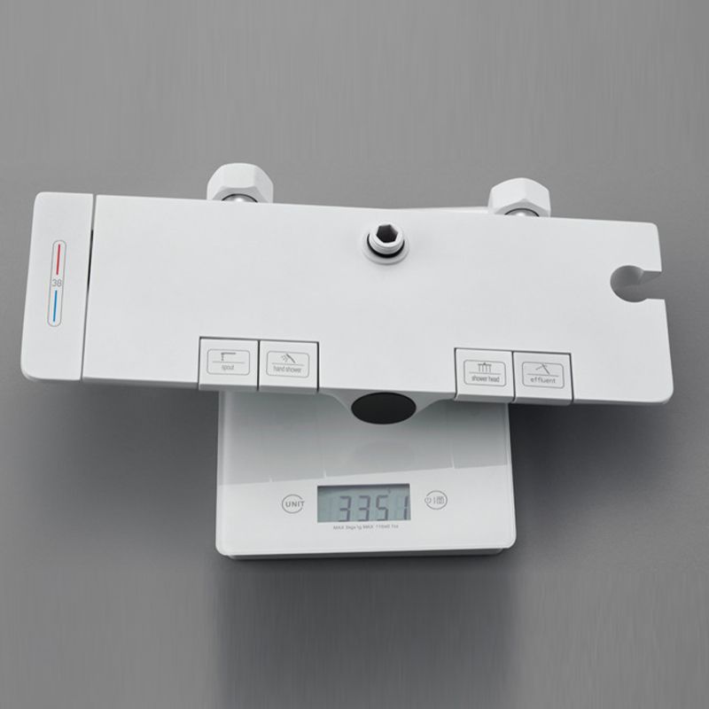 Modern Shower Trim Brass Temperature Control Wall Mounted Shower System Clearhalo 'Bathroom Remodel & Bathroom Fixtures' 'Home Improvement' 'home_improvement' 'home_improvement_shower_faucets' 'Shower Faucets & Systems' 'shower_faucets' 'Showers & Bathtubs Plumbing' 'Showers & Bathtubs' 1200x1200_90ff9030-114a-4015-b087-6cd4d22309d9