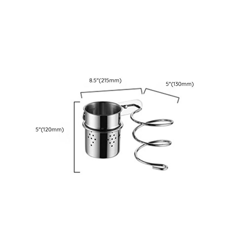 Modern Stainless Steel Bath Shelf Paper Holder Bathroom Accessory Kit Clearhalo 'Bathroom Hardware Sets' 'Bathroom Hardware' 'Bathroom Remodel & Bathroom Fixtures' 'bathroom_hardware_sets' 'Home Improvement' 'home_improvement' 'home_improvement_bathroom_hardware_sets' 1200x1200_9111e0c7-0320-4c40-8744-f95a868fd425