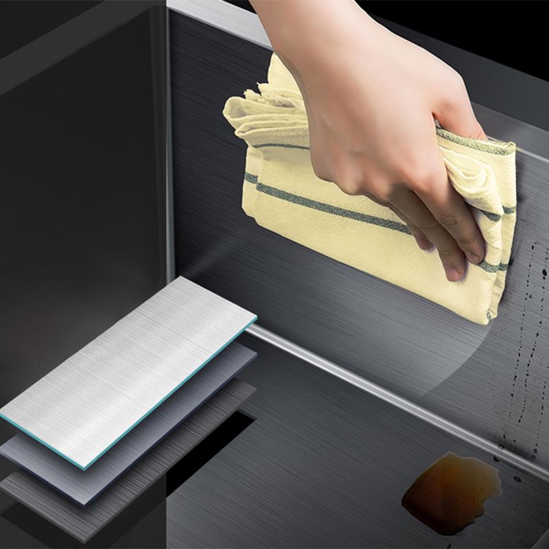 Modern Kitchen Sink Stainless Steel with Accessories and Faucet Workstation Sink Clearhalo 'Home Improvement' 'home_improvement' 'home_improvement_kitchen_sinks' 'Kitchen Remodel & Kitchen Fixtures' 'Kitchen Sinks & Faucet Components' 'Kitchen Sinks' 'kitchen_sinks' 1200x1200_91136b99-5435-4892-8284-0add4780b134