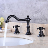 Widespread Bathroom Faucet 3 Holes Circular Vessel Sink Faucet Clearhalo 'Bathroom Remodel & Bathroom Fixtures' 'Bathroom Sink Faucets' 'Bathroom Sinks & Faucet Components' 'bathroom_sink_faucets' 'Home Improvement' 'home_improvement' 'home_improvement_bathroom_sink_faucets' 1200x1200_911ac7c8-7b9a-4999-9854-999a679f044c