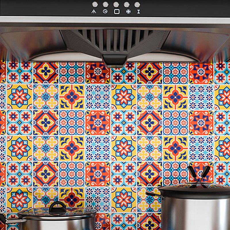 Modern Peel & Stick Field Tile Plastic Rectangular Grid 5 Pack Wallpaper for Kitchen Clearhalo 'Flooring 'Home Improvement' 'home_improvement' 'home_improvement_peel_stick_blacksplash' 'Peel & Stick Backsplash Tile' 'peel_stick_blacksplash' 'Walls & Ceilings' Walls and Ceiling' 1200x1200_9123cbfb-912a-4e7f-befe-06056f4d618b