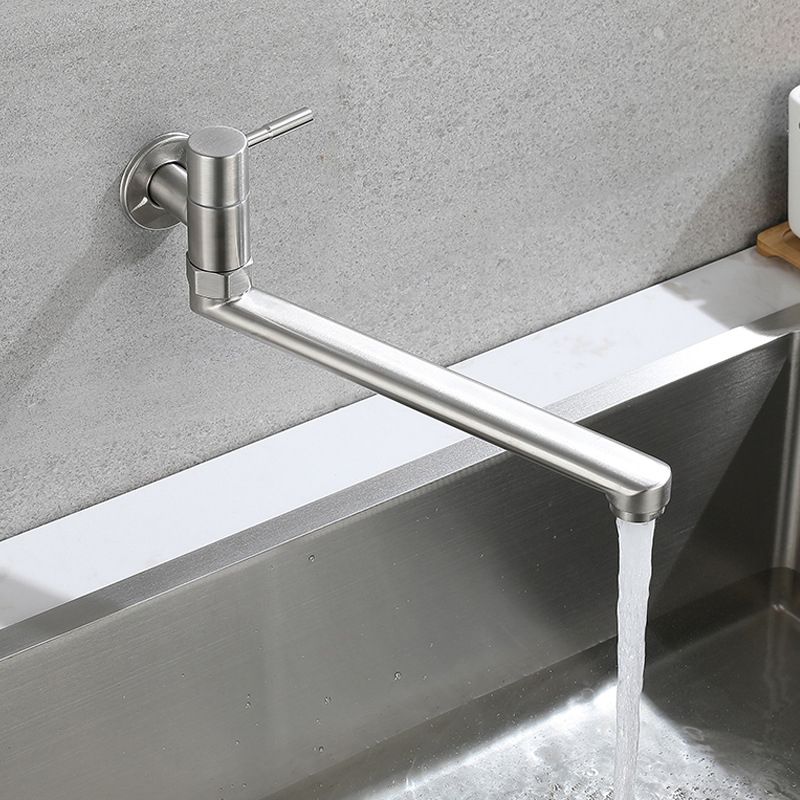 Kitchen Faucet Pot Filler Single Handle Swivel Stainless Steel Kitchen Faucet Clearhalo 'Home Improvement' 'home_improvement' 'home_improvement_kitchen_faucets' 'Kitchen Faucets' 'Kitchen Remodel & Kitchen Fixtures' 'Kitchen Sinks & Faucet Components' 'kitchen_faucets' 1200x1200_912da780-d2f6-4bab-b026-60eb49ea54f7