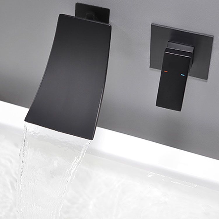 Contemporary Bathroom Faucet Wall Mounted Copper Fixed Clawfoot Tub Faucet Trim Clearhalo 'Bathroom Remodel & Bathroom Fixtures' 'Bathtub Faucets' 'bathtub_faucets' 'Home Improvement' 'home_improvement' 'home_improvement_bathtub_faucets' 1200x1200_9133272c-ace7-42a0-9525-ba3859f5c667