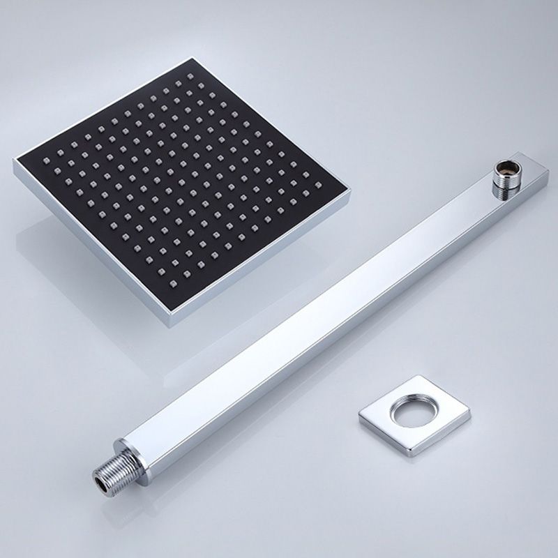 Modern Square Fixed Shower Head with Shower Arm Stainless Steel Wall-Mount Showerhead Clearhalo 'Bathroom Remodel & Bathroom Fixtures' 'Home Improvement' 'home_improvement' 'home_improvement_shower_heads' 'Shower Heads' 'shower_heads' 'Showers & Bathtubs Plumbing' 'Showers & Bathtubs' 1200x1200_91333f34-ded8-4a98-9ec1-84ea851b0a0d