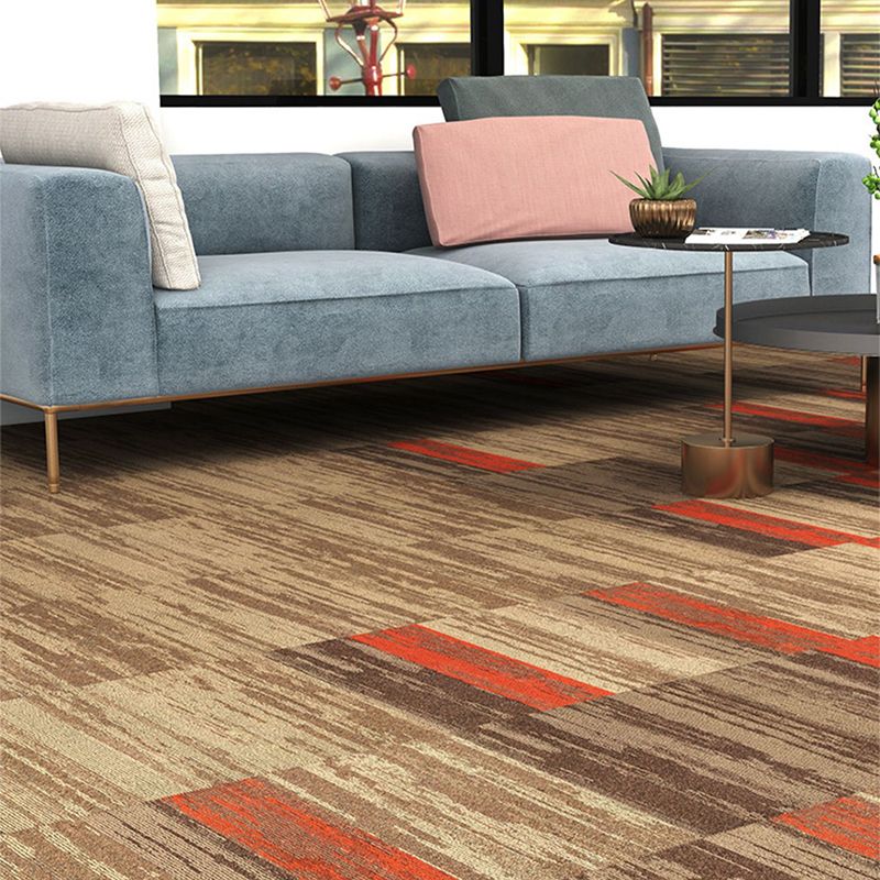 Carpet Tile Non-Skid Fade Resistant Gradient Loose Lay Carpet Tiles ...