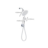 Home Round Dual Shower Heads Modern Style Wall Mounted Metal Dual Shower Clearhalo 'Bathroom Remodel & Bathroom Fixtures' 'Home Improvement' 'home_improvement' 'home_improvement_shower_heads' 'Shower Heads' 'shower_heads' 'Showers & Bathtubs Plumbing' 'Showers & Bathtubs' 1200x1200_915a66c3-af1d-4fb5-81b1-c93169f479c8