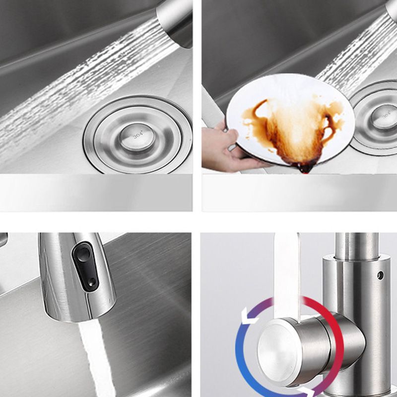 Contemporary Style Kitchen Sink Soundproof Detail Kitchen Sink with Overflow Hole Clearhalo 'Home Improvement' 'home_improvement' 'home_improvement_kitchen_sinks' 'Kitchen Remodel & Kitchen Fixtures' 'Kitchen Sinks & Faucet Components' 'Kitchen Sinks' 'kitchen_sinks' 1200x1200_917405ea-68dc-44c5-ab17-daaa1f7d1ee5