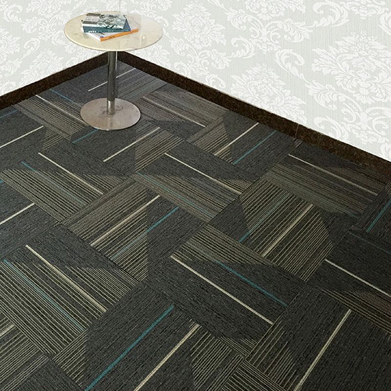 Dark Color Level Loop Carpet Tile Non-Skid Self Adhesive Indoor Office Carpet Tiles Clearhalo 'Carpet Tiles & Carpet Squares' 'carpet_tiles_carpet_squares' 'Flooring 'Home Improvement' 'home_improvement' 'home_improvement_carpet_tiles_carpet_squares' Walls and Ceiling' 1200x1200_9192f8d9-1128-46bf-9124-38ed068463df