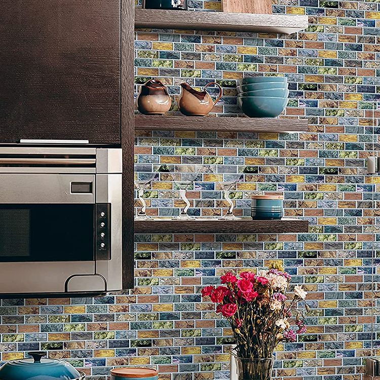 Square Peel and Stick Tiles Plastic Indoor Peel & Stick Subway Tile Clearhalo 'Flooring 'Home Improvement' 'home_improvement' 'home_improvement_peel_stick_blacksplash' 'Peel & Stick Backsplash Tile' 'peel_stick_blacksplash' 'Walls & Ceilings' Walls and Ceiling' 1200x1200_919c63dd-c678-4063-a368-191194ebacb2