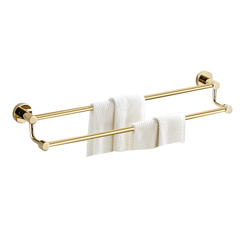 4 Piece Traditional Bathroom Accessory Set Brass Bathroom Set in Matte Gold Clearhalo 'Bathroom Hardware Sets' 'Bathroom Hardware' 'Bathroom Remodel & Bathroom Fixtures' 'bathroom_hardware_sets' 'Home Improvement' 'home_improvement' 'home_improvement_bathroom_hardware_sets' 1200x1200_91cb61d7-6969-4af1-a7ea-219272dc215c