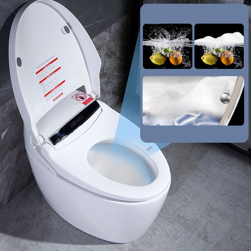 Ceramic Bidets Elongated White Contemporary Foot Sensor Smart Toilet Clearhalo 'Bathroom Remodel & Bathroom Fixtures' 'Bidets' 'Home Improvement' 'home_improvement' 'home_improvement_bidets' 'Toilets & Bidets' 1200x1200_91e206a4-d36a-41f0-894f-70ab4befc89c