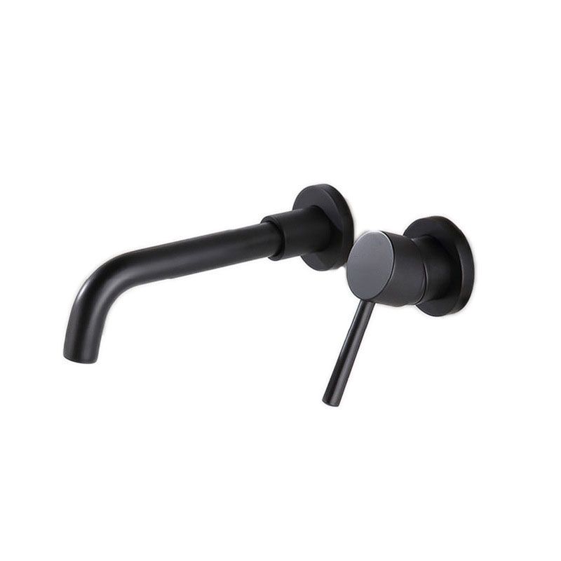 Wall Mounted Metal Tub Filler One Handle Rotatable Tub Faucet Trim Clearhalo 'Bathroom Remodel & Bathroom Fixtures' 'Bathtub Faucets' 'bathtub_faucets' 'Home Improvement' 'home_improvement' 'home_improvement_bathtub_faucets' 1200x1200_91e70e4d-1ab3-42f2-a293-41b61e83d072