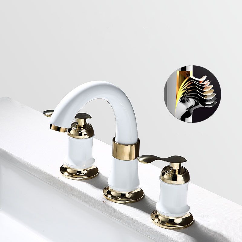Modern Vessel Faucet Metal Lever Handles Low Arc Vessel Faucet for Home Clearhalo 'Bathroom Remodel & Bathroom Fixtures' 'Bathroom Sink Faucets' 'Bathroom Sinks & Faucet Components' 'bathroom_sink_faucets' 'Home Improvement' 'home_improvement' 'home_improvement_bathroom_sink_faucets' 1200x1200_91f04dd8-f8a5-43ce-9ba6-096af04ec492