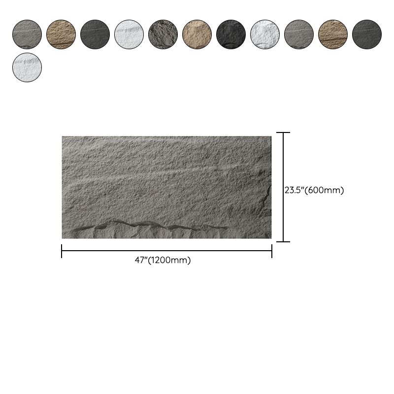 Textured Stacked Stone Singular Tile Mixed Material Outdoor Wall Tile Clearhalo 'Floor Tiles & Wall Tiles' 'floor_tiles_wall_tiles' 'Flooring 'Home Improvement' 'home_improvement' 'home_improvement_floor_tiles_wall_tiles' Walls and Ceiling' 1200x1200_91f8968e-3ec9-4625-9546-9c789e4cb268