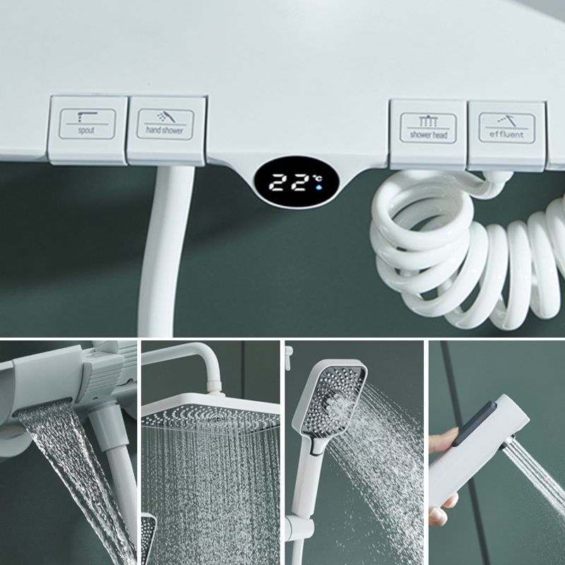 Modern Shower Trim Brass Temperature Control Wall Mounted Shower System Clearhalo 'Bathroom Remodel & Bathroom Fixtures' 'Home Improvement' 'home_improvement' 'home_improvement_shower_faucets' 'Shower Faucets & Systems' 'shower_faucets' 'Showers & Bathtubs Plumbing' 'Showers & Bathtubs' 1200x1200_9206b460-bcf6-486d-b394-919b1e70e2f2