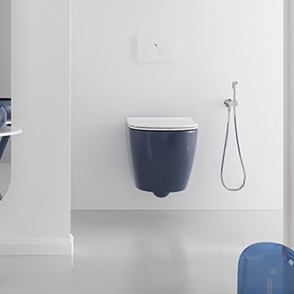 Contemporary Wall Hung Toilet Bowl Polished Finish Toilet with Glazed Surface Clearhalo 'Bathroom Remodel & Bathroom Fixtures' 'Home Improvement' 'home_improvement' 'home_improvement_toilets' 'Toilets & Bidets' 'Toilets' 1200x1200_920ff3c0-02a5-4a9a-ba6d-f9c145940688