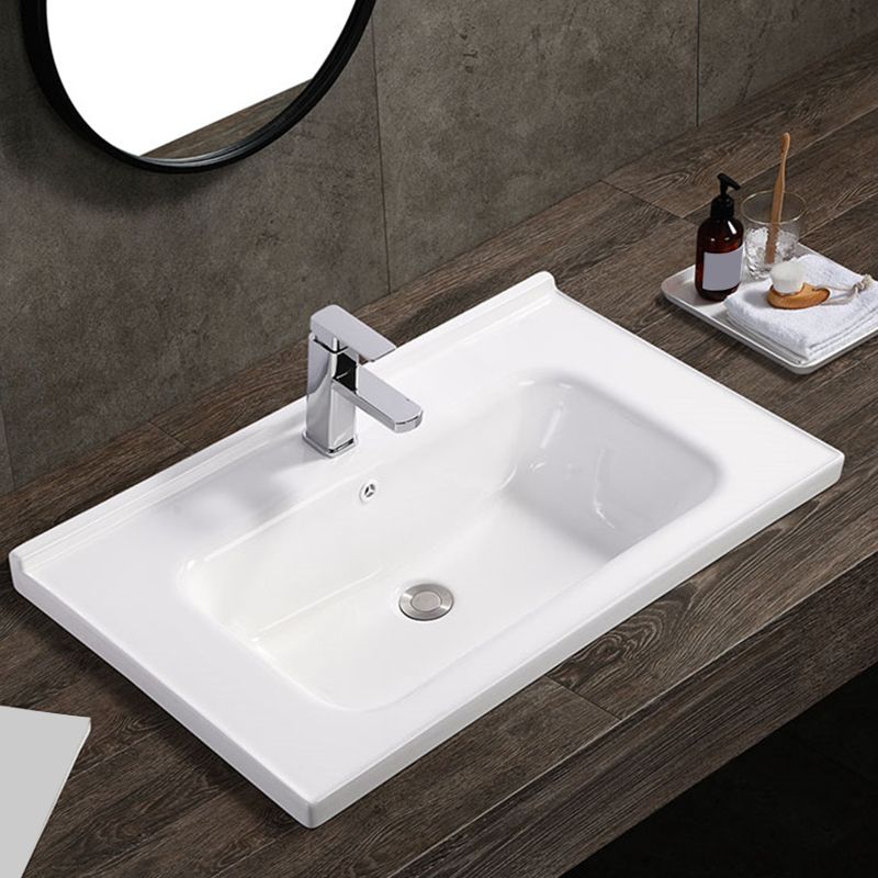 Modern White Bathroom Sink Rectangular Ceramic Bathroom Sink Clearhalo 'Bathroom Remodel & Bathroom Fixtures' 'Bathroom Sinks & Faucet Components' 'Bathroom Sinks' 'bathroom_sink' 'Home Improvement' 'home_improvement' 'home_improvement_bathroom_sink' 1200x1200_9221e05f-0e14-4fab-8381-56d26ed0500d