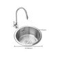 Round Kitchen Sink Stainless Steel Drop-In Basket Strainer Kitchen Sink with Faucet Clearhalo 'Home Improvement' 'home_improvement' 'home_improvement_kitchen_sinks' 'Kitchen Remodel & Kitchen Fixtures' 'Kitchen Sinks & Faucet Components' 'Kitchen Sinks' 'kitchen_sinks' 1200x1200_9227f926-b2f8-4a8d-aa8e-273e0907eeb8