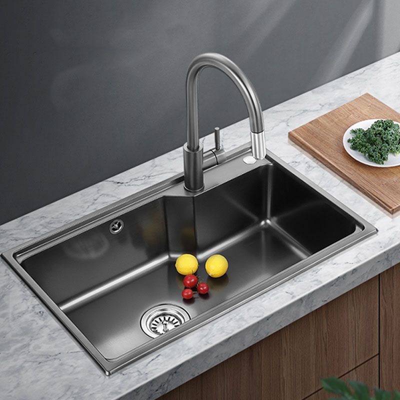 Contemporary Style Kitchen Sink Stainless Steel 2 Holes Drop-In Kitchen Sink Clearhalo 'Home Improvement' 'home_improvement' 'home_improvement_kitchen_sinks' 'Kitchen Remodel & Kitchen Fixtures' 'Kitchen Sinks & Faucet Components' 'Kitchen Sinks' 'kitchen_sinks' 1200x1200_922b5bd7-506b-46a0-87a2-922c93a6f2d9