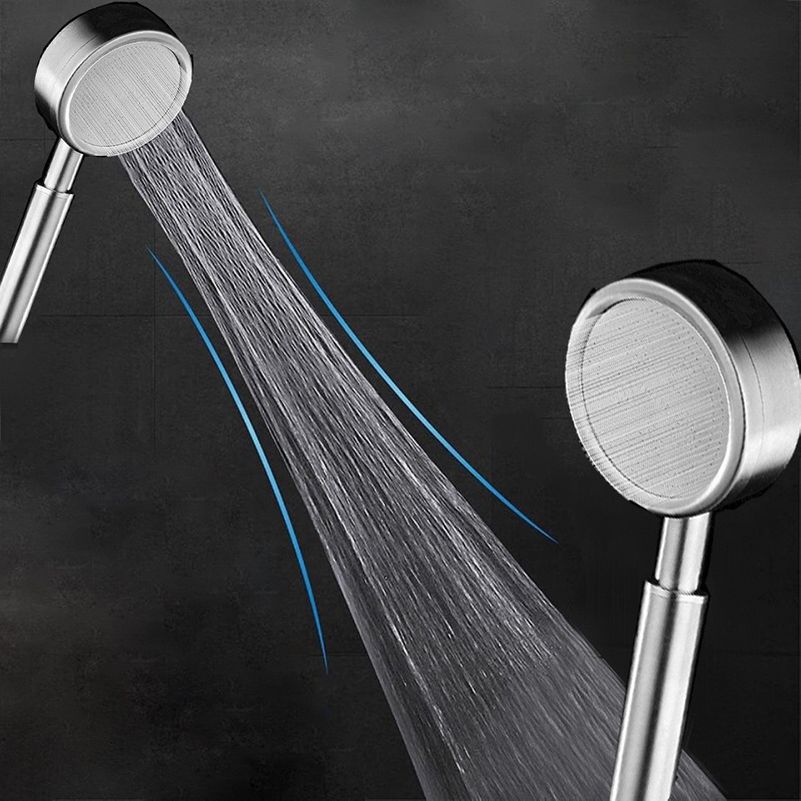 Modern Shower Head Stainless Steel Round Metal Handheld Shower Head Clearhalo 'Bathroom Remodel & Bathroom Fixtures' 'Home Improvement' 'home_improvement' 'home_improvement_shower_heads' 'Shower Heads' 'shower_heads' 'Showers & Bathtubs Plumbing' 'Showers & Bathtubs' 1200x1200_925504a1-4ab7-407f-9e18-c6ccbe1afb65