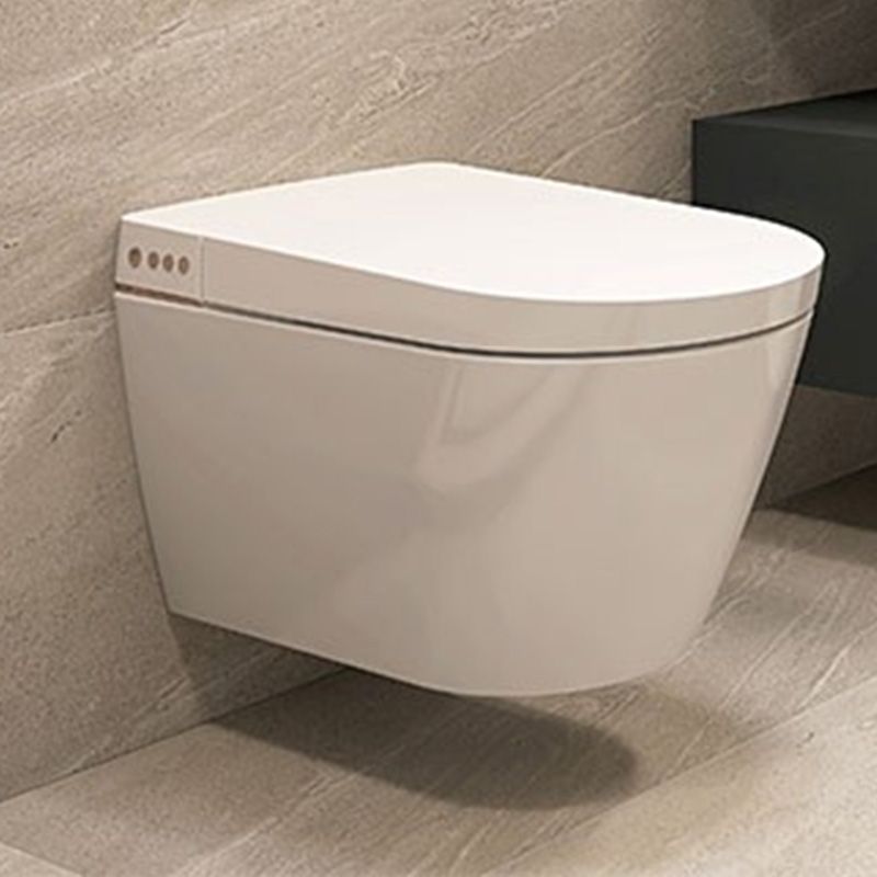 Contemporary Wall Hung Toilet Set Finish with Heated Seat in White Clearhalo 'Bathroom Remodel & Bathroom Fixtures' 'Bidets' 'Home Improvement' 'home_improvement' 'home_improvement_bidets' 'Toilets & Bidets' 1200x1200_925d28ea-7897-40e4-9ebb-33b7d3c62be3