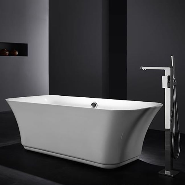 Traditional Floor Mounted Swivel Freestanding Tub Filler Metal Freestanding Faucet Clearhalo 'Bathroom Remodel & Bathroom Fixtures' 'Bathtub Faucets' 'bathtub_faucets' 'Home Improvement' 'home_improvement' 'home_improvement_bathtub_faucets' 1200x1200_926414dc-0411-402f-a350-b083e8a6bdbd