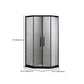 Corner Framed Shower Kit Neo-Angle Tempered Glass Shower Kit Clearhalo 'Bathroom Remodel & Bathroom Fixtures' 'Home Improvement' 'home_improvement' 'home_improvement_shower_stalls_enclosures' 'Shower Stalls & Enclosures' 'shower_stalls_enclosures' 'Showers & Bathtubs' 1200x1200_92683372-debe-4125-91ef-070af9d1c56b