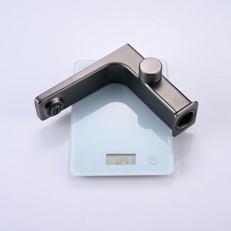 Contemporary Faucet Solid Color Metal LED Vanity Sink Faucet for Bathroom Clearhalo 'Bathroom Remodel & Bathroom Fixtures' 'Bathroom Sink Faucets' 'Bathroom Sinks & Faucet Components' 'bathroom_sink_faucets' 'Home Improvement' 'home_improvement' 'home_improvement_bathroom_sink_faucets' 1200x1200_9278af3b-b8eb-49bc-b351-22c1326a90f7