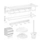 Modern Bathroom Accessories Hardware Set White Metal Bathroom Accessory Kit Clearhalo 'Bathroom Hardware Sets' 'Bathroom Hardware' 'Bathroom Remodel & Bathroom Fixtures' 'bathroom_hardware_sets' 'Home Improvement' 'home_improvement' 'home_improvement_bathroom_hardware_sets' 1200x1200_927e01ca-7036-4e6d-b76d-b45fa016ad5a