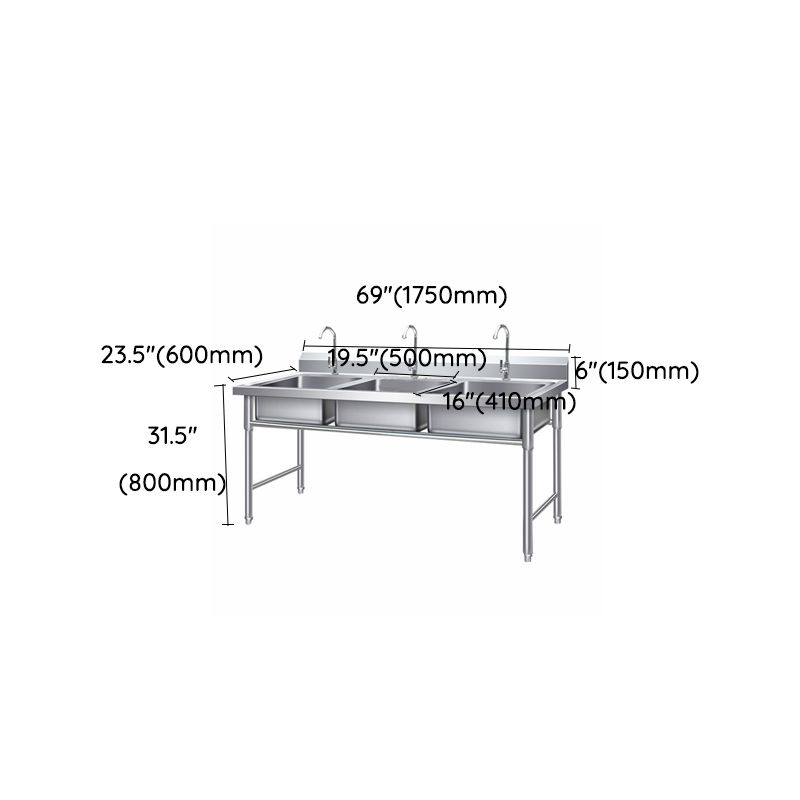 Modern Style Stainless Steel Sink with Strainer Drop-In Kitchen Sink Clearhalo 'Home Improvement' 'home_improvement' 'home_improvement_kitchen_sinks' 'Kitchen Remodel & Kitchen Fixtures' 'Kitchen Sinks & Faucet Components' 'Kitchen Sinks' 'kitchen_sinks' 1200x1200_928c437f-4ecb-4134-8ff0-0e33383f1995