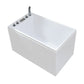 Acrylic Rectangular Bath Soaking Back to Wall Tub , 25.2-inch Tall Clearhalo 'Bathroom Remodel & Bathroom Fixtures' 'Bathtubs' 'Home Improvement' 'home_improvement' 'home_improvement_bathtubs' 'Showers & Bathtubs' 1200x1200_92a29c07-9d29-46ab-9292-0e6fb6449994