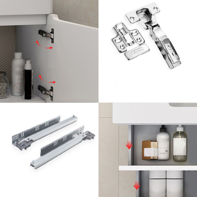 Modern Wooden Sink Vanity White Wall Mount Bathroom Vanity Cabinet with Mirror Clearhalo 'Bathroom Remodel & Bathroom Fixtures' 'Bathroom Vanities' 'bathroom_vanities' 'Home Improvement' 'home_improvement' 'home_improvement_bathroom_vanities' 1200x1200_92c20102-9a0f-4814-a464-77211783d25b