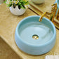 Traditional Bathroom Sink Porcelain Round Vessel Sink with Pop-Up Drain Clearhalo 'Bathroom Remodel & Bathroom Fixtures' 'Bathroom Sinks & Faucet Components' 'Bathroom Sinks' 'bathroom_sink' 'Home Improvement' 'home_improvement' 'home_improvement_bathroom_sink' 1200x1200_92d1d301-30f2-4d6d-87b8-3337349bea47