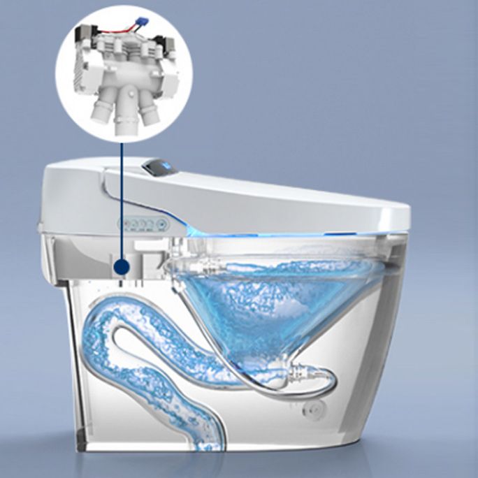 Plastic Bidets Elongated White Contemporary Foot Sensor Smart Toilet Clearhalo 'Bathroom Remodel & Bathroom Fixtures' 'Bidets' 'Home Improvement' 'home_improvement' 'home_improvement_bidets' 'Toilets & Bidets' 1200x1200_93382a72-f1e9-404b-a70e-da2b8364d4b3