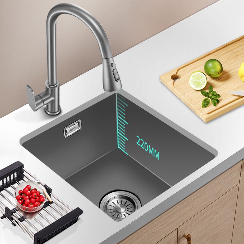 Rectangle Stainless Steel Kitchen Sink with Basket Strainer Sink Clearhalo 'Home Improvement' 'home_improvement' 'home_improvement_kitchen_sinks' 'Kitchen Remodel & Kitchen Fixtures' 'Kitchen Sinks & Faucet Components' 'Kitchen Sinks' 'kitchen_sinks' 1200x1200_933ace8f-0336-441c-9b8f-670ffca00e0b