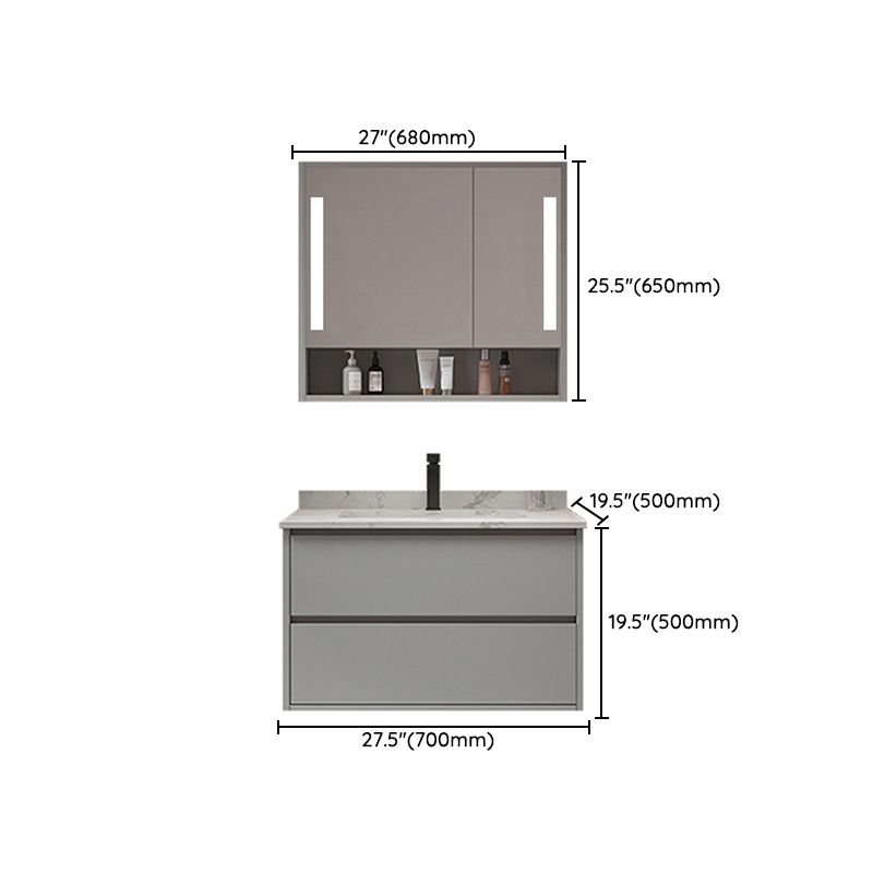 Bathroom Vanity Set Drawers Storage Shelf Ceramic Sink Vanity Set Clearhalo 'Bathroom Remodel & Bathroom Fixtures' 'Bathroom Vanities' 'bathroom_vanities' 'Home Improvement' 'home_improvement' 'home_improvement_bathroom_vanities' 1200x1200_93646846-d102-475a-bdff-5b63cee85e38