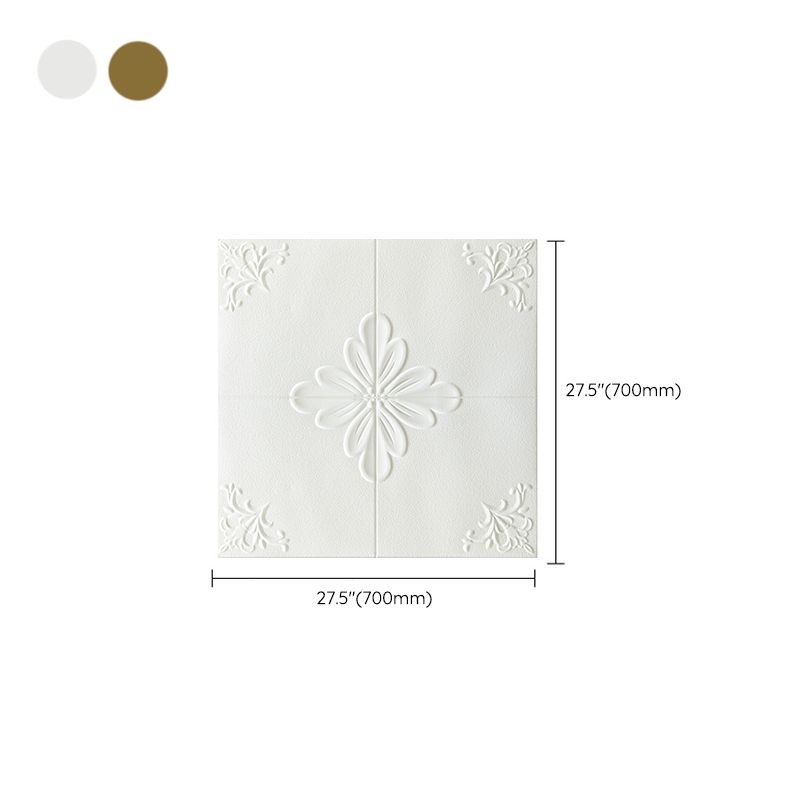 Indoor Home Wall Paneling 3D Floral Print Peel and Stick Waterproof Wall Panel Clearhalo 'Flooring 'Home Improvement' 'home_improvement' 'home_improvement_wall_paneling' 'Wall Paneling' 'wall_paneling' 'Walls & Ceilings' Walls and Ceiling' 1200x1200_9374154b-4b37-4d27-9801-1539c629af23
