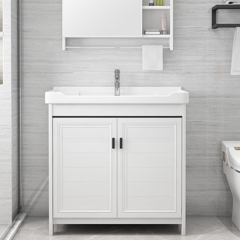 Modern Bathroom Sink Vanity Freestanding Single-Sink Bathroom Vanity Set Clearhalo 'Bathroom Remodel & Bathroom Fixtures' 'Bathroom Vanities' 'bathroom_vanities' 'Home Improvement' 'home_improvement' 'home_improvement_bathroom_vanities' 1200x1200_938f229e-feb5-4b32-b362-d9ac09558cd5