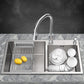 Stainless Steel 2 Holes Sink Contemporary Kitchen Sink with Basket Strainer Clearhalo 'Home Improvement' 'home_improvement' 'home_improvement_kitchen_sinks' 'Kitchen Remodel & Kitchen Fixtures' 'Kitchen Sinks & Faucet Components' 'Kitchen Sinks' 'kitchen_sinks' 1200x1200_9391b27d-6921-4df6-b2e5-af8ee17fa21c
