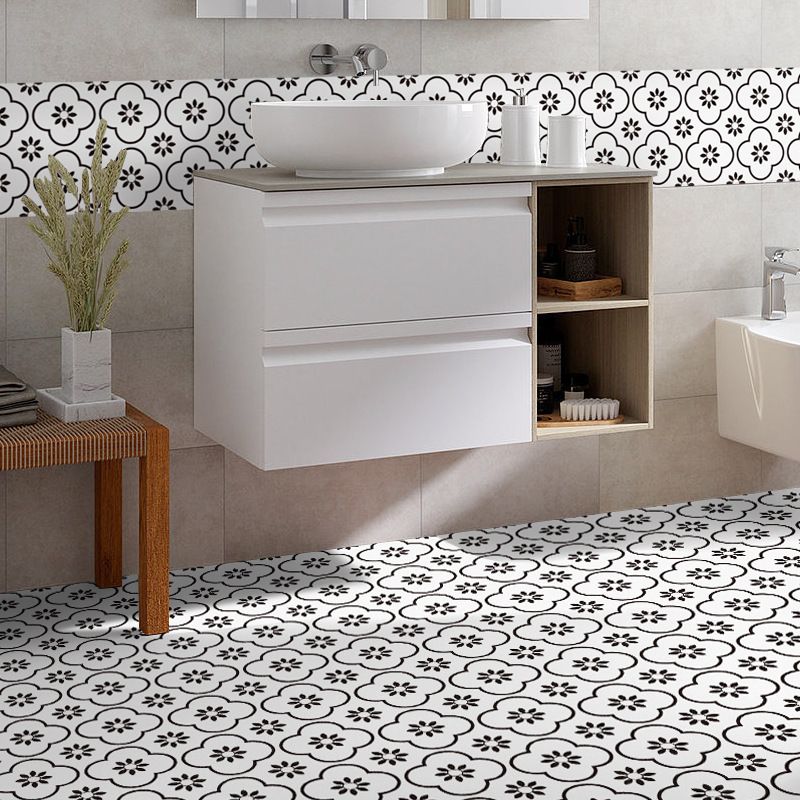 Plastic Peel & Stick Tile Square Print Field Tile for Kitchen and Bathroom Clearhalo 'Flooring 'Home Improvement' 'home_improvement' 'home_improvement_peel_stick_blacksplash' 'Peel & Stick Backsplash Tile' 'peel_stick_blacksplash' 'Walls & Ceilings' Walls and Ceiling' 1200x1200_93a567e0-a293-467d-a3a1-d54341f14757