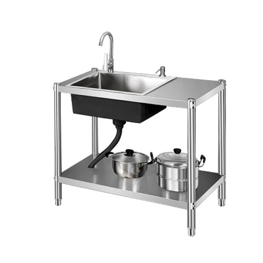 Contemporary Style Kitchen Sink Stainless Steel All-in-one Kitchen Sink Clearhalo 'Home Improvement' 'home_improvement' 'home_improvement_kitchen_sinks' 'Kitchen Remodel & Kitchen Fixtures' 'Kitchen Sinks & Faucet Components' 'Kitchen Sinks' 'kitchen_sinks' 1200x1200_93b5d8ca-b9d6-4432-a6fe-0312be7b3444