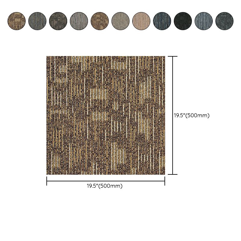 Loose Lay Indoor Carpet Tiles Dark Color Non-Skid Level Loop Carpet Tile Clearhalo 'Carpet Tiles & Carpet Squares' 'carpet_tiles_carpet_squares' 'Flooring 'Home Improvement' 'home_improvement' 'home_improvement_carpet_tiles_carpet_squares' Walls and Ceiling' 1200x1200_93d2abd9-af1b-4322-b292-587cff5ce99c