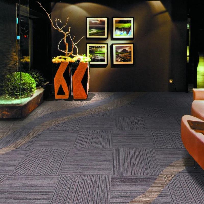 Loose Lay Indoor Carpet Tiles Dark Color Non-Skid Level Loop Carpet Tile Clearhalo 'Carpet Tiles & Carpet Squares' 'carpet_tiles_carpet_squares' 'Flooring 'Home Improvement' 'home_improvement' 'home_improvement_carpet_tiles_carpet_squares' Walls and Ceiling' 1200x1200_93f87f07-6479-4e96-9a32-402f0fccb245