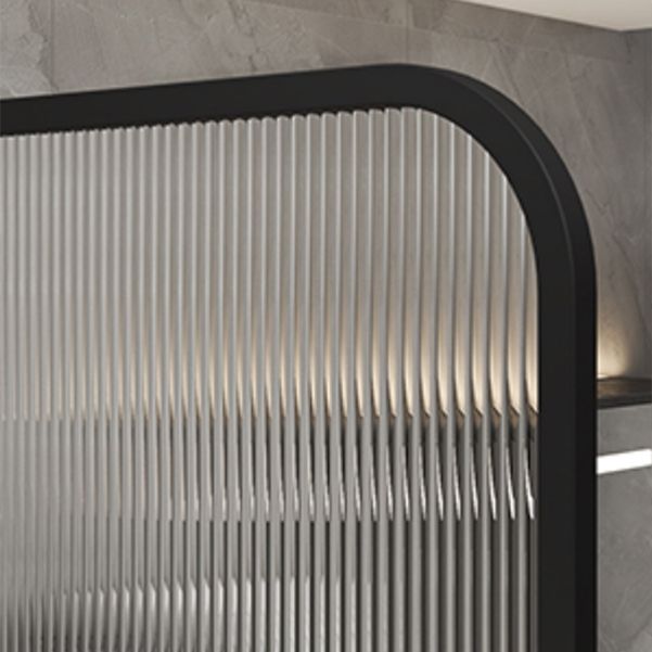 Frame Tempered Fixed Glass Panel Metal Fixed Glass Panel with Square Hardware Clearhalo 'Bathroom Remodel & Bathroom Fixtures' 'Home Improvement' 'home_improvement' 'home_improvement_shower_tub_doors' 'Shower and Tub Doors' 'shower_tub_doors' 'Showers & Bathtubs' 1200x1200_93fe4dcc-02d8-4438-accd-a1f52fa54816