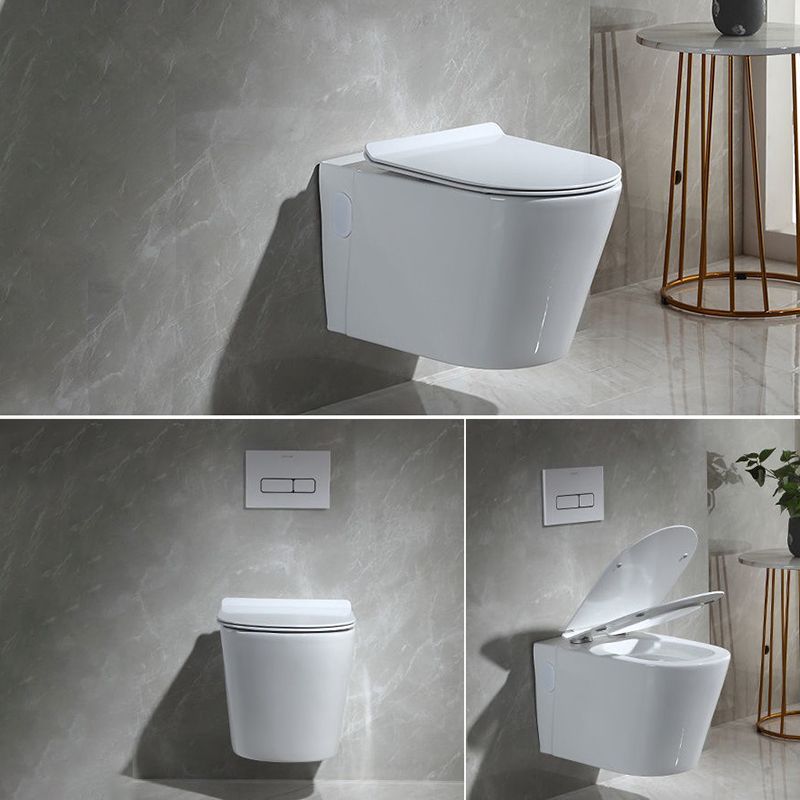 Modern Wall Mount Toilet Bowl 1-Piece Urine Toilet with Slow Close Seat for Washroom Clearhalo 'Bathroom Remodel & Bathroom Fixtures' 'Home Improvement' 'home_improvement' 'home_improvement_toilets' 'Toilets & Bidets' 'Toilets' 1200x1200_9408a4ee-2d67-46f9-8954-b3a1ff7b73ba