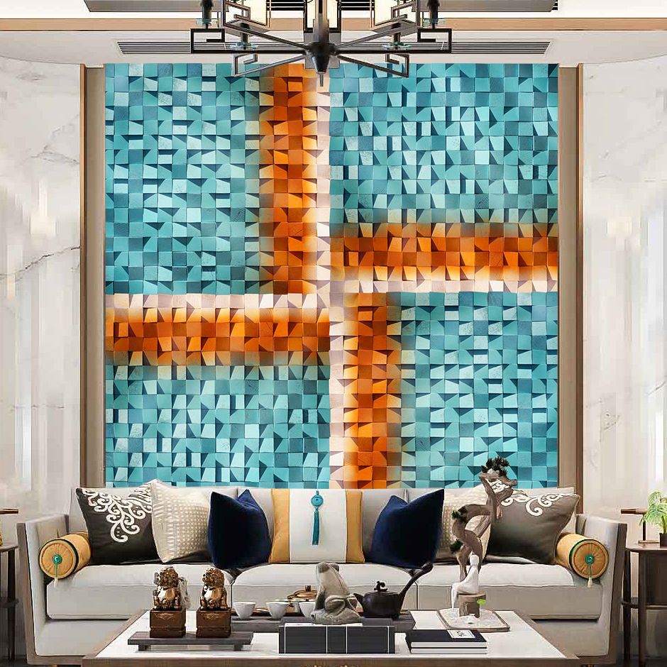 Mosaic Wall Ceiling Wood Contemporary Shiplap Indoor Wall Ceiling Clearhalo 'Flooring 'Home Improvement' 'home_improvement' 'home_improvement_wall_paneling' 'Wall Paneling' 'wall_paneling' 'Walls & Ceilings' Walls and Ceiling' 1200x1200_944b8815-56ec-4302-8ae6-2b594affd750