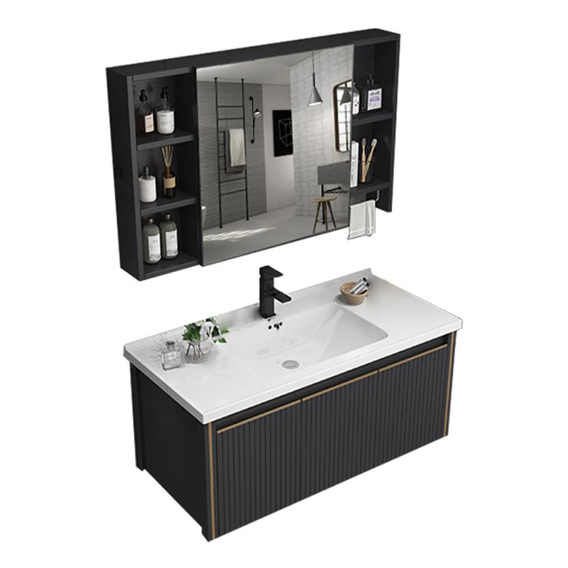 Modern Wall Mount Bathroom Vanity Set Stone Faucet Included Bathroom Vanity Clearhalo 'Bathroom Remodel & Bathroom Fixtures' 'Bathroom Vanities' 'bathroom_vanities' 'Home Improvement' 'home_improvement' 'home_improvement_bathroom_vanities' 1200x1200_945c2760-7521-43ac-a666-e192c697902d