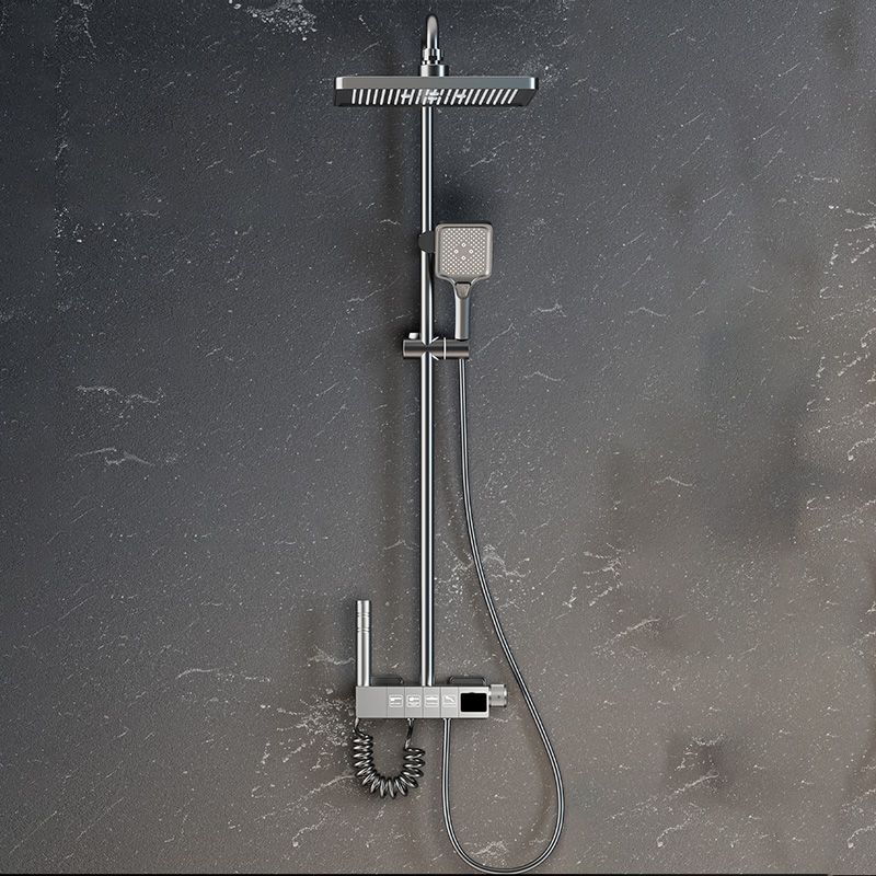 Contemporary Shower Set Slide Bar Dual Shower Head Thermostatic Wall Mounted Shower System Clearhalo 'Bathroom Remodel & Bathroom Fixtures' 'Home Improvement' 'home_improvement' 'home_improvement_shower_faucets' 'Shower Faucets & Systems' 'shower_faucets' 'Showers & Bathtubs Plumbing' 'Showers & Bathtubs' 1200x1200_946d7da5-b7d1-43ad-afe1-6ce08785755b